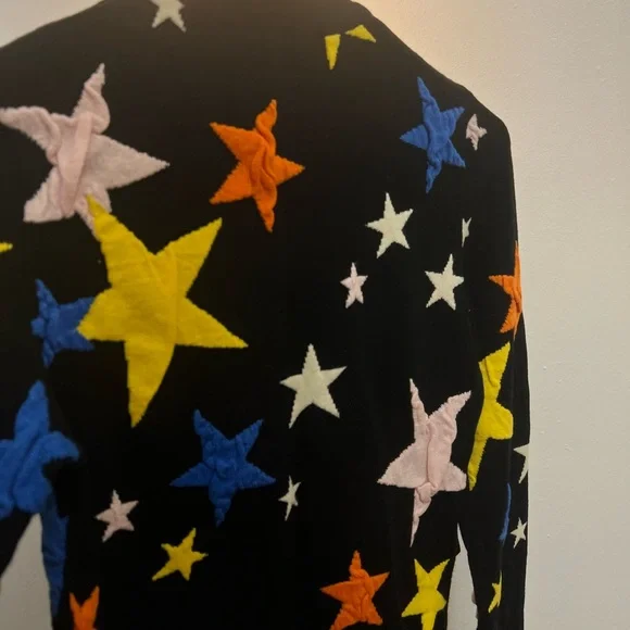 Vintage Moschino Embroidered Star Zip-Up Jacket - Picture 2 of 5